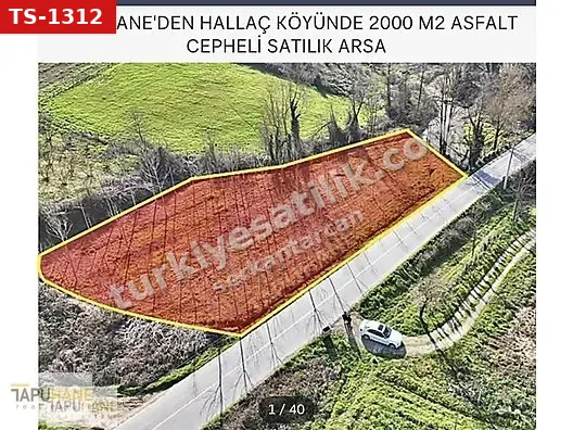Tapuhaneden Hallaç köyünde satılık arsa
